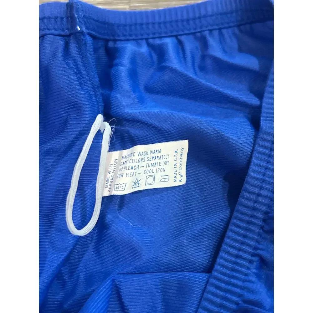 Vintage 70s Vanity Fair Royal Blue Silky Pajama Set L